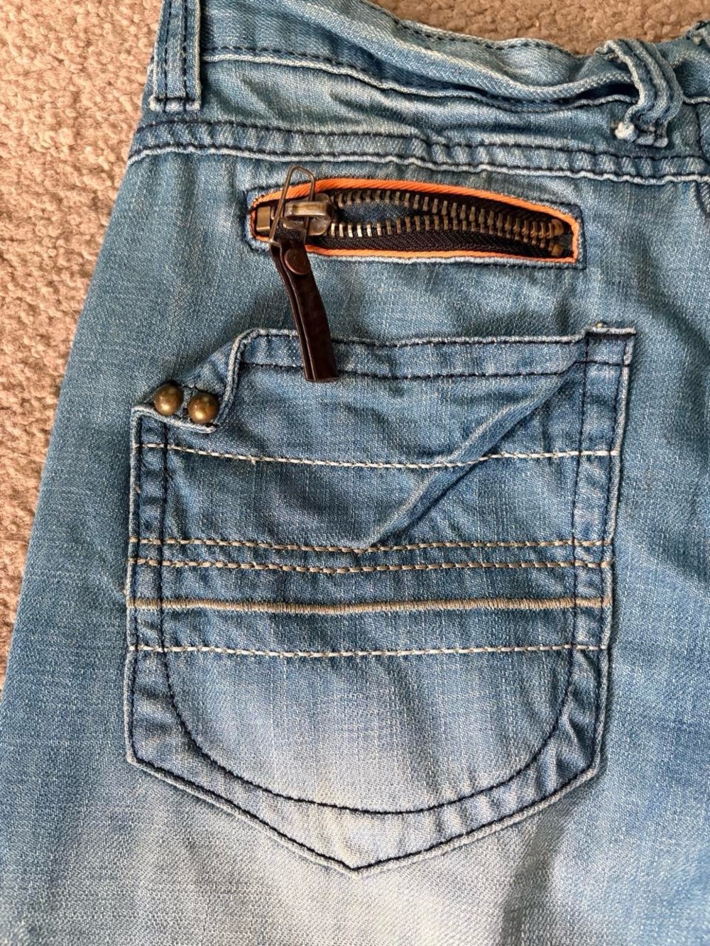 Men's Light Blue Bootcut Jeans - Classic Casual Style - Picture 4 of 10
